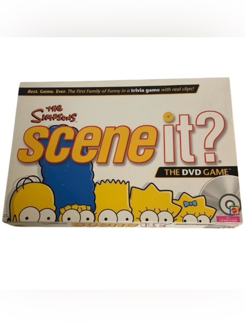 The Simpsons Scene It DVD Board Game Bart Marge Homer Maggie Tokens COMPLETE